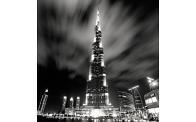 Burj Khalifa at Night, Study 1, Dubai, UAE, 2010