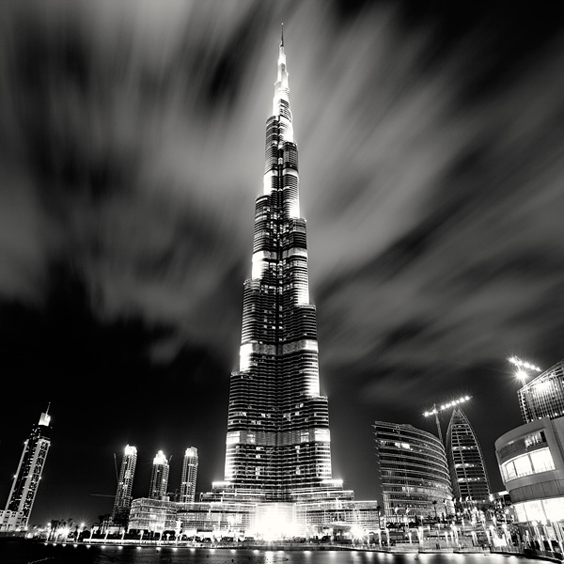 Burj Khalifa at Night, Study 1, Dubai, UAE, 2010