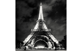Eiffel Tower at Night, Paris, France, 2010