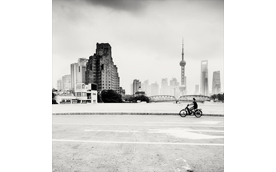 Motorbiker, Shanghai, China, 2010