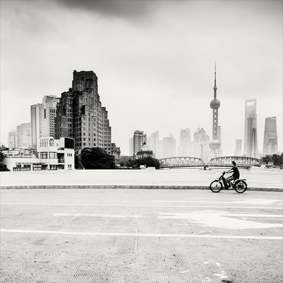 Motorbiker, Shanghai, China, 2010
